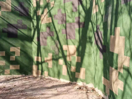 吉安外墙围迷彩喷涂 聚焦工业园区围墙